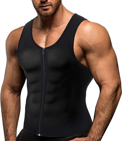 Camiseta de Cierre con Efecto Sauna para Hombre 