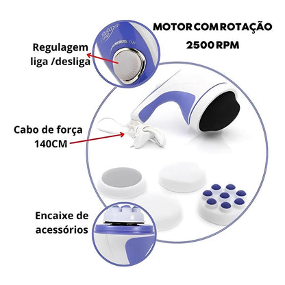 Massajador Orbital Eliminador Queima De Gordura Celulite